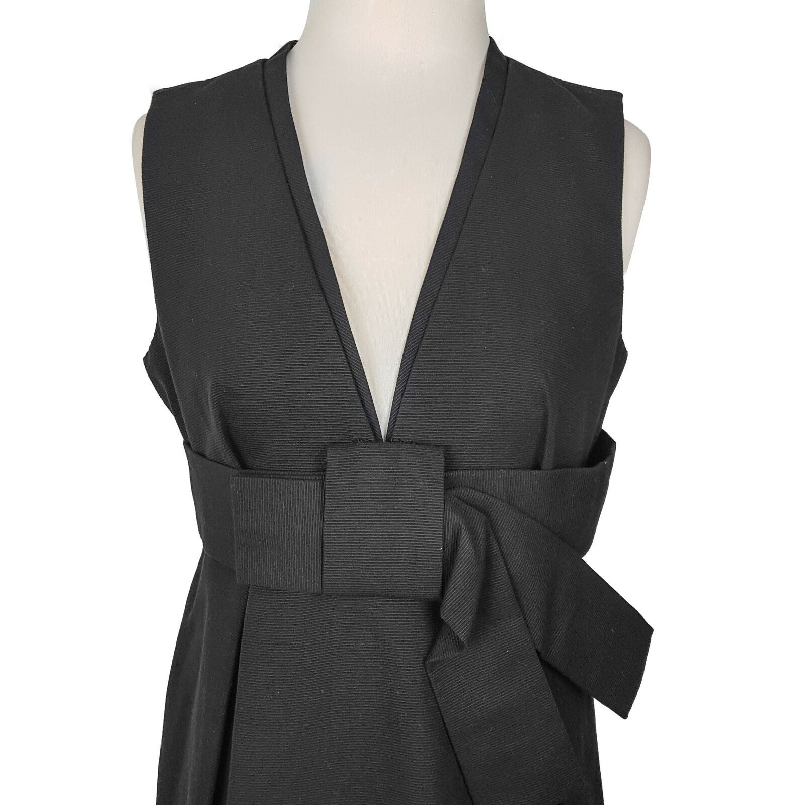 Country Road Sheath Black Dress Formal Cocktail Party Knee Length Sleeveless 10