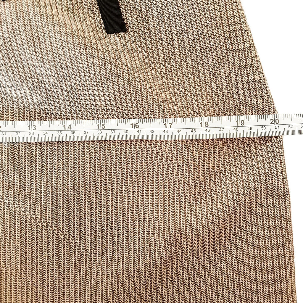 REVIEW Brown Grey Black Short Cap Sleeve Womens A-Line Work Knitted Dress Zipper