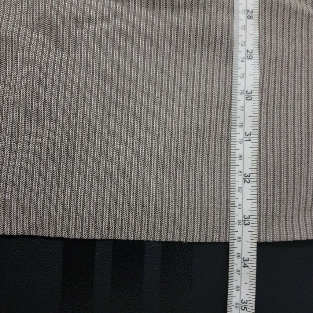 REVIEW Brown Grey Black Short Cap Sleeve Womens A-Line Work Knitted Dress Zipper