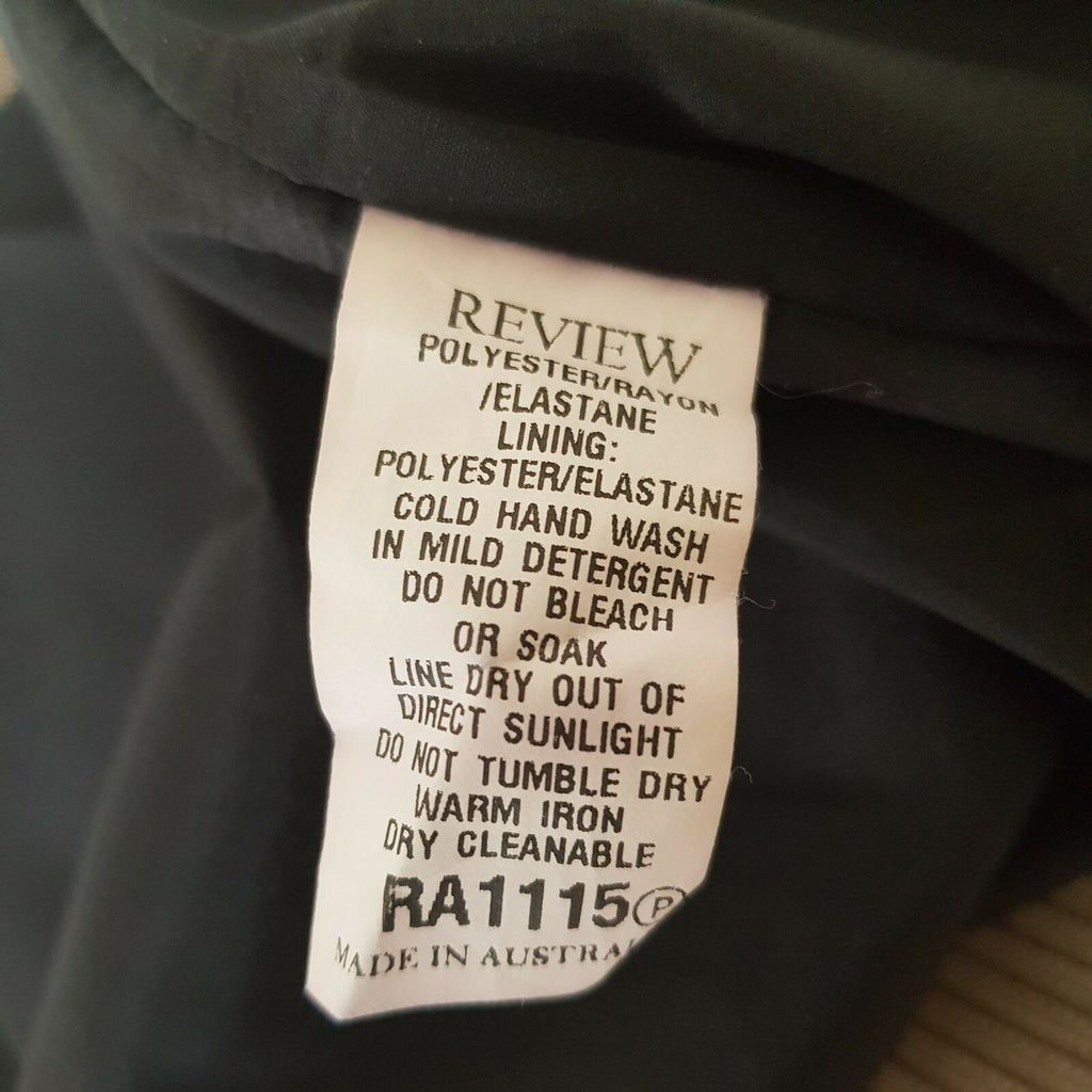 REVIEW Brown Grey Black Short Cap Sleeve Womens A-Line Work Knitted Dress Zipper