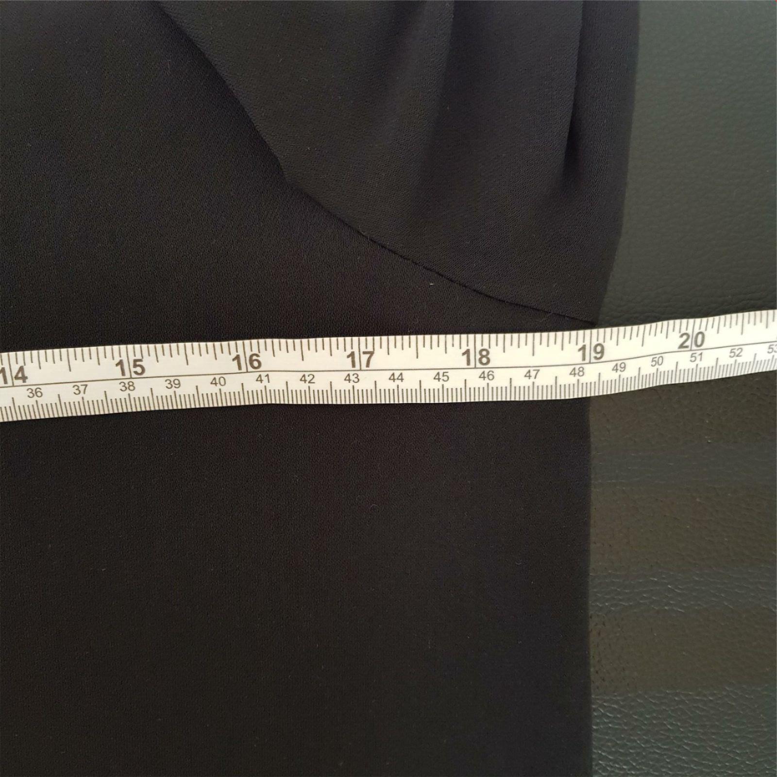 WAREHOUSE Black Casual Long Sleeve Women's Long Top Keyhole Back Sleeves Size 10
