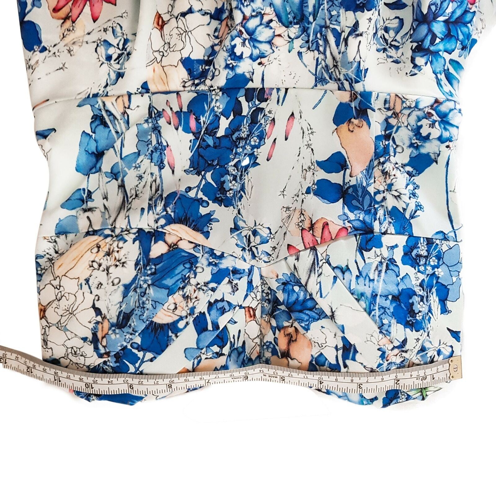 DOTTI Floral Strapless Midi Sundress Casual Pleated Skirt Bohemian Summer Tube