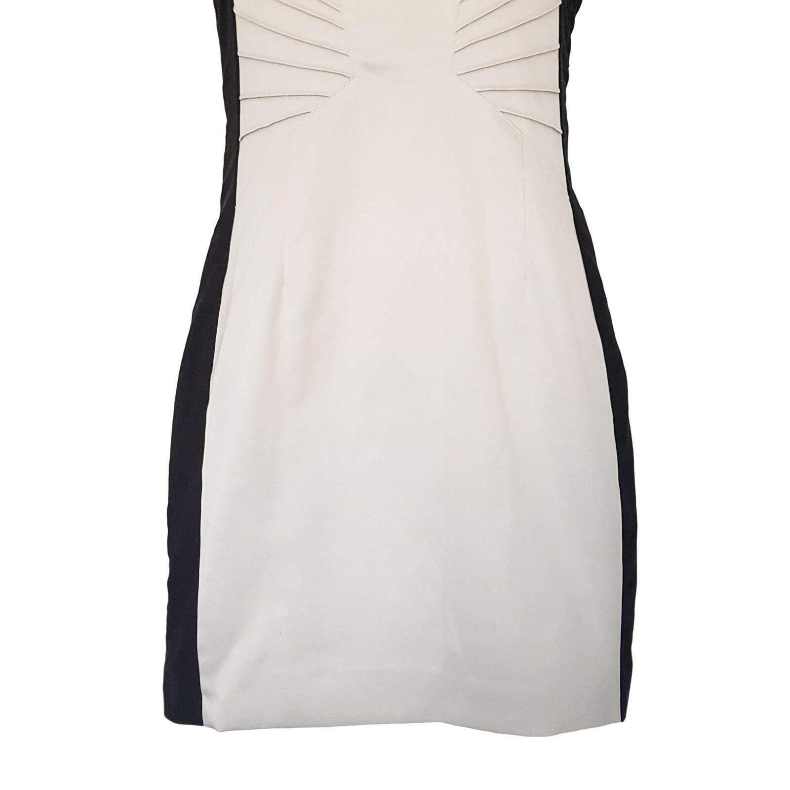 Temt White Bodycon Sleeveless Midi Dress Office Workwear Black Pencil Size 10 M
