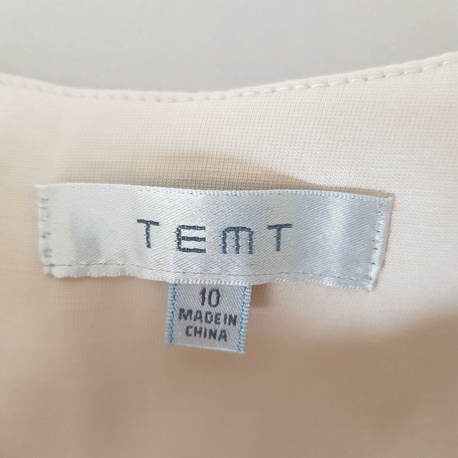 Temt White Bodycon Sleeveless Midi Dress Office Workwear Black Pencil Size 10 M