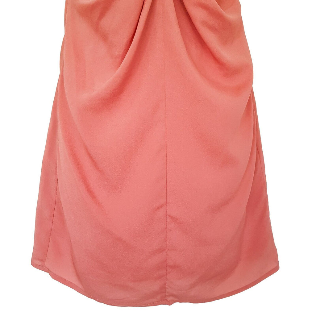 BARDOT Nude Pink Peach Salmon Women Cocktail Dress Sweetheart Party Strapless 8