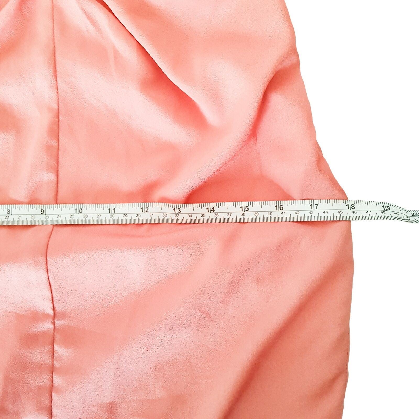 BARDOT Nude Pink Peach Salmon Women Cocktail Dress Sweetheart Party Strapless 8