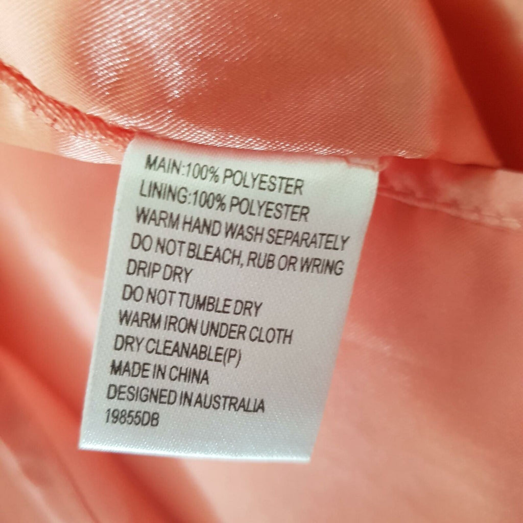 BARDOT Nude Pink Peach Salmon Women Cocktail Dress Sweetheart Party Strapless 8
