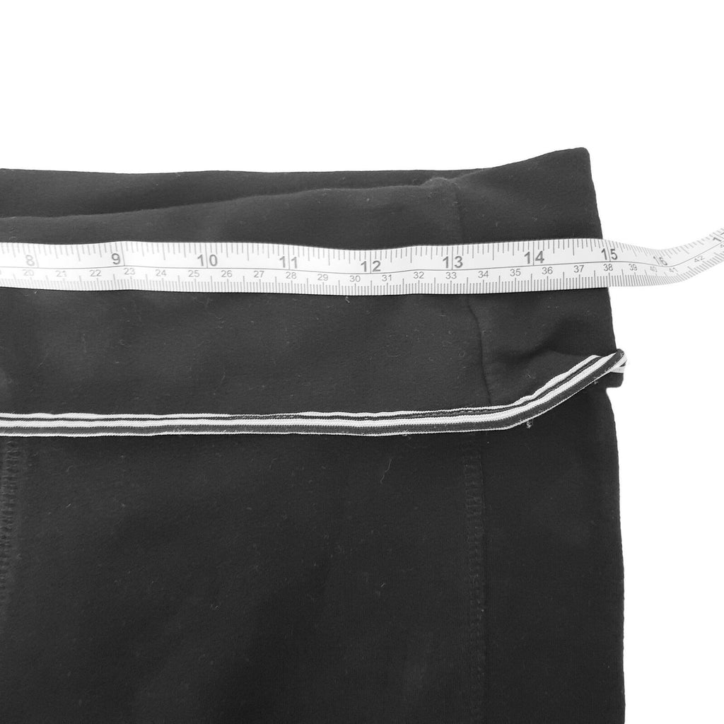 LORNA JANE Stretch Black Capri Trouser Elastic Waist Gym Dance Activewear Cotton