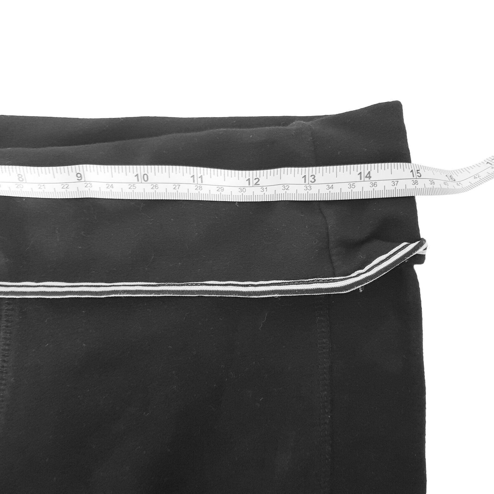 LORNA JANE Stretch Black Capri Trouser Elastic Waist Gym Dance Activewear Cotton