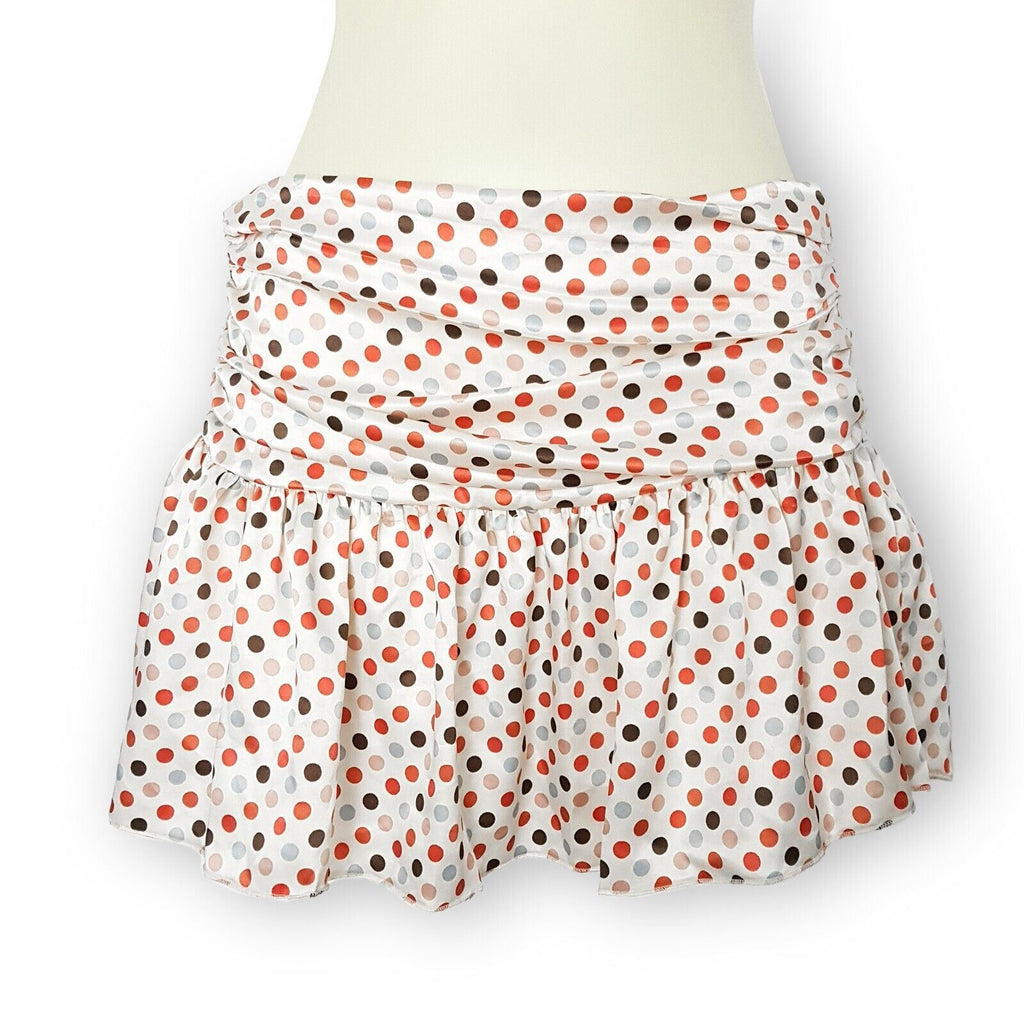 One Teaspoon Polka Dot Mini Skirt White Pink Purple Blue 6 XS Made in Australia