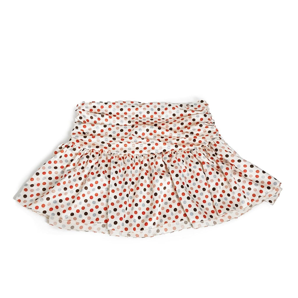 One Teaspoon Polka Dot Mini Skirt White Pink Purple Blue 6 XS Made in Australia