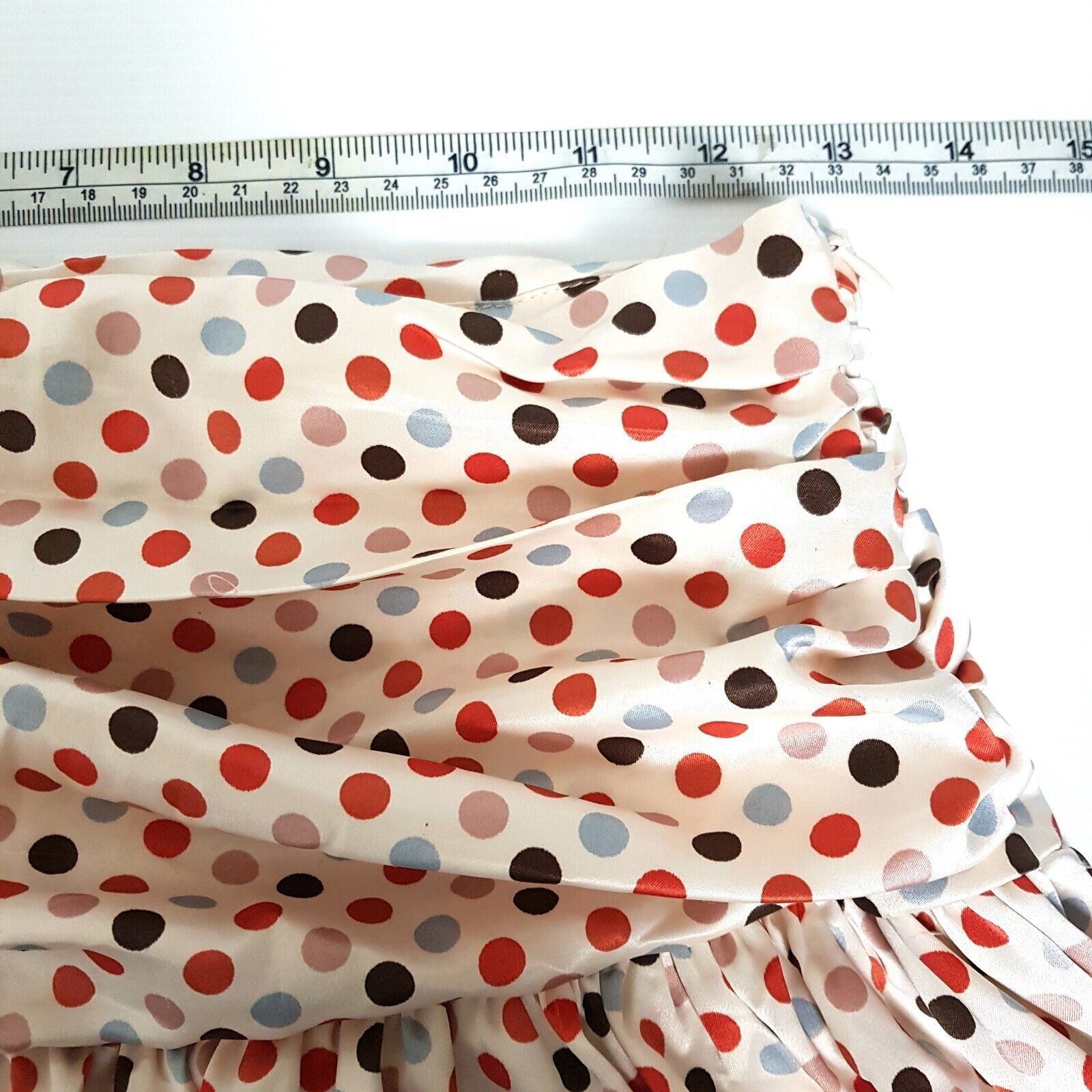 One Teaspoon Polka Dot Mini Skirt White Pink Purple Blue 6 XS Made in Australia