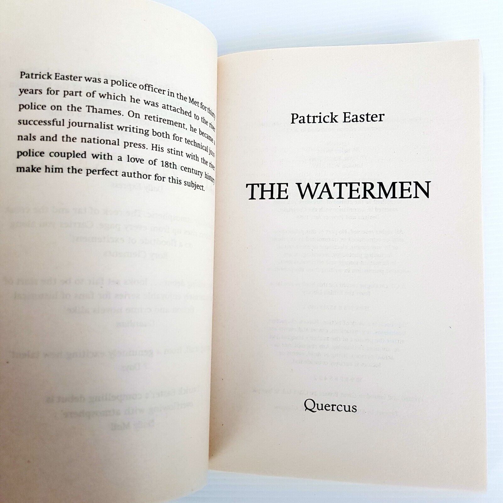 The Watermen by Patrick Easter (Paperback, 2012) Book Novel Historical Fiction