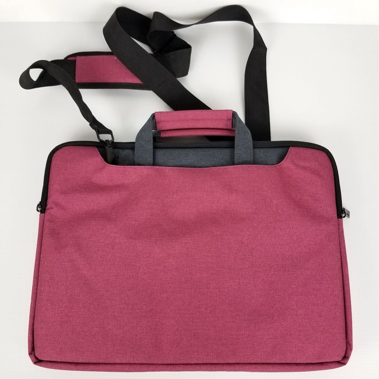 Kingsons Laptop Crossbody Messenger Shoulder Bag Padded Pockets Handle Purple