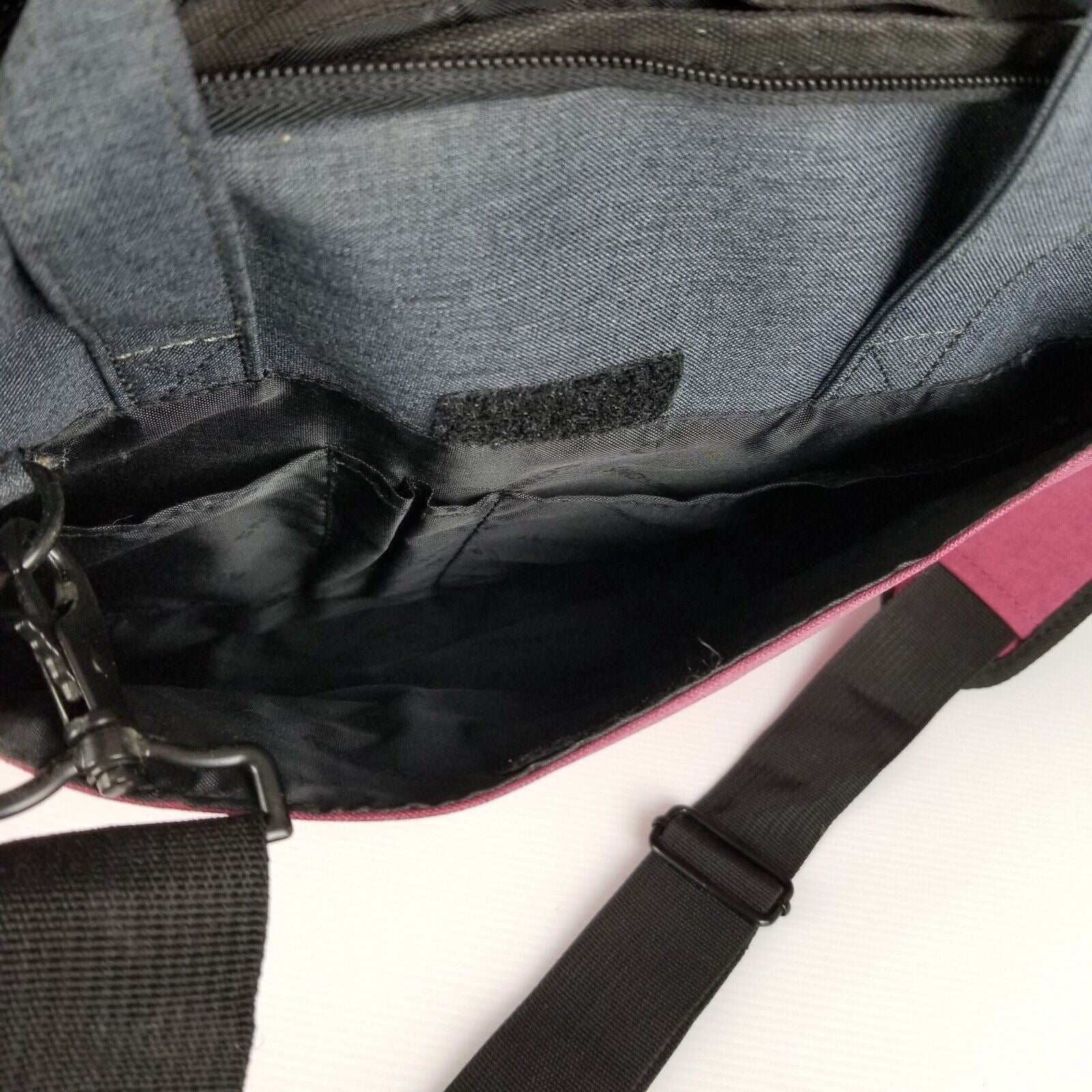 Kingsons Laptop Crossbody Messenger Shoulder Bag Padded Pockets Handle Purple