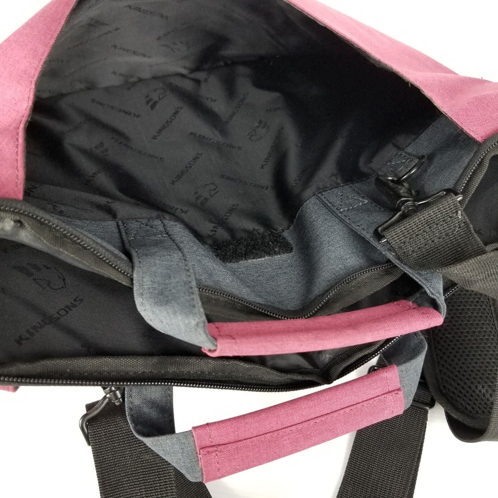 Kingsons Laptop Crossbody Messenger Shoulder Bag Padded Pockets Handle Purple