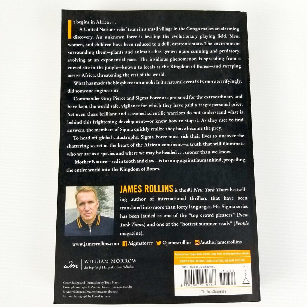 Kingdom Of Bones by James Rollins (Paperback 2021) Crime Thriller NYT Bestseller