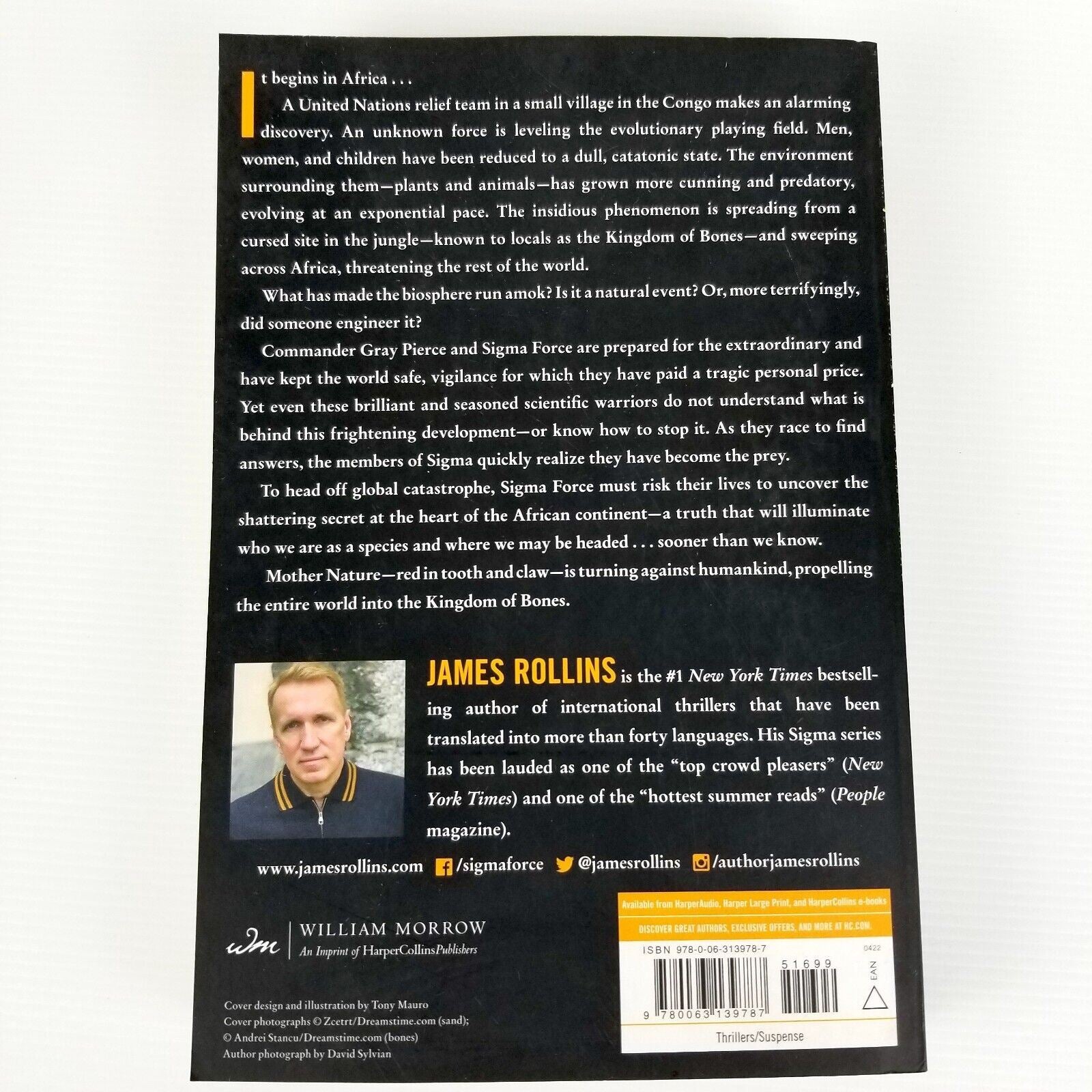 Kingdom Of Bones by James Rollins (Paperback 2021) Crime Thriller NYT Bestseller