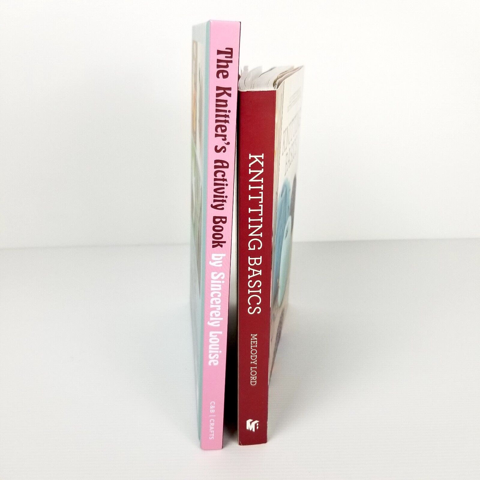 2x Knitting Books: Knitting Basics & The Knitters Activity Book Hardcover