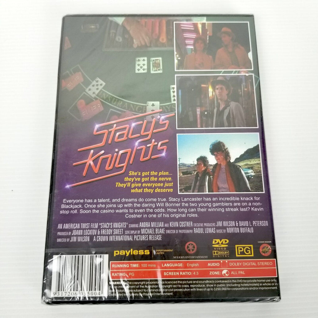 Stacy's Knights (1983) DVD Region 4 PAL Kevin Costner 80s Vintage Movie Film