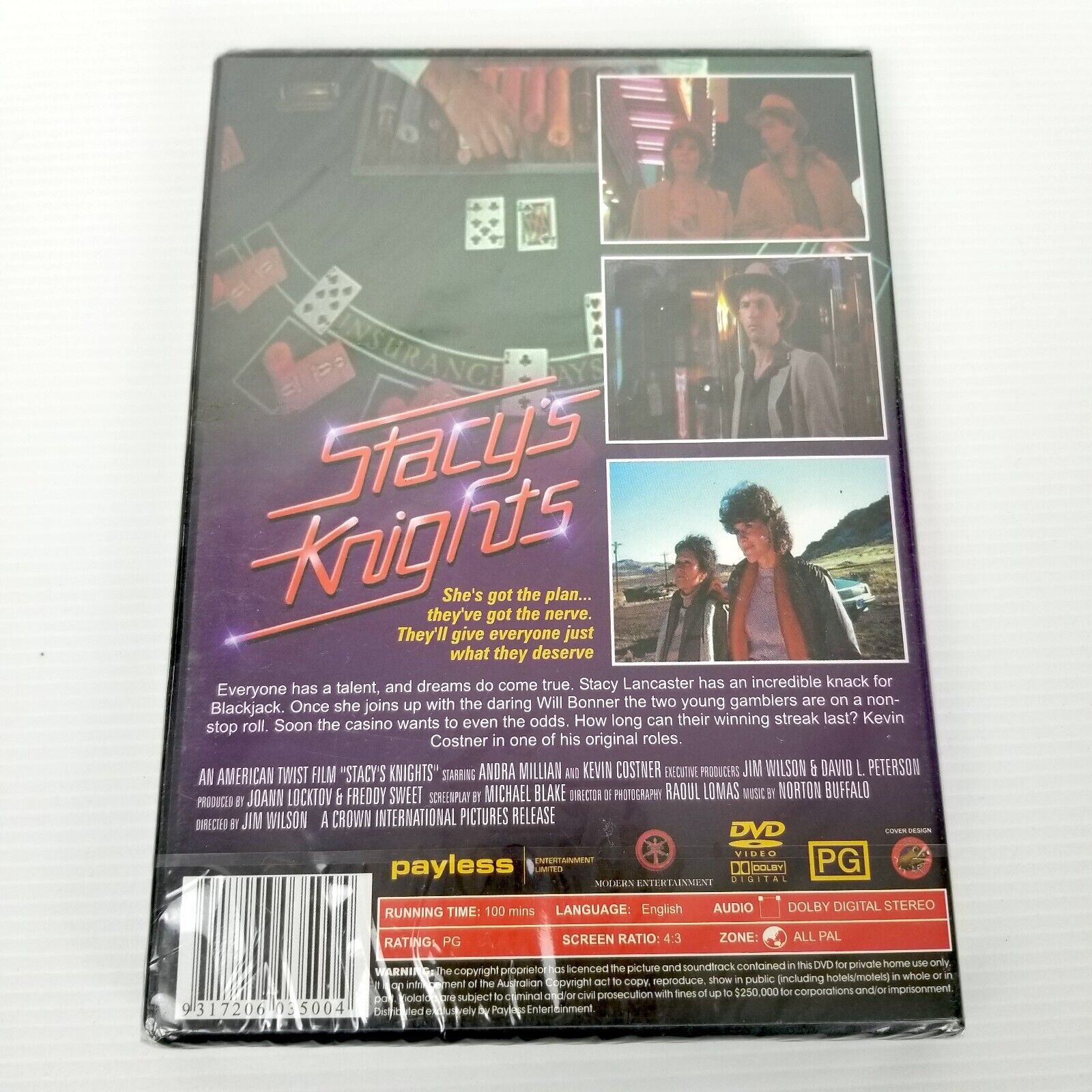 Stacy's Knights (1983) DVD Region 4 PAL Kevin Costner 80s Vintage Movie Film