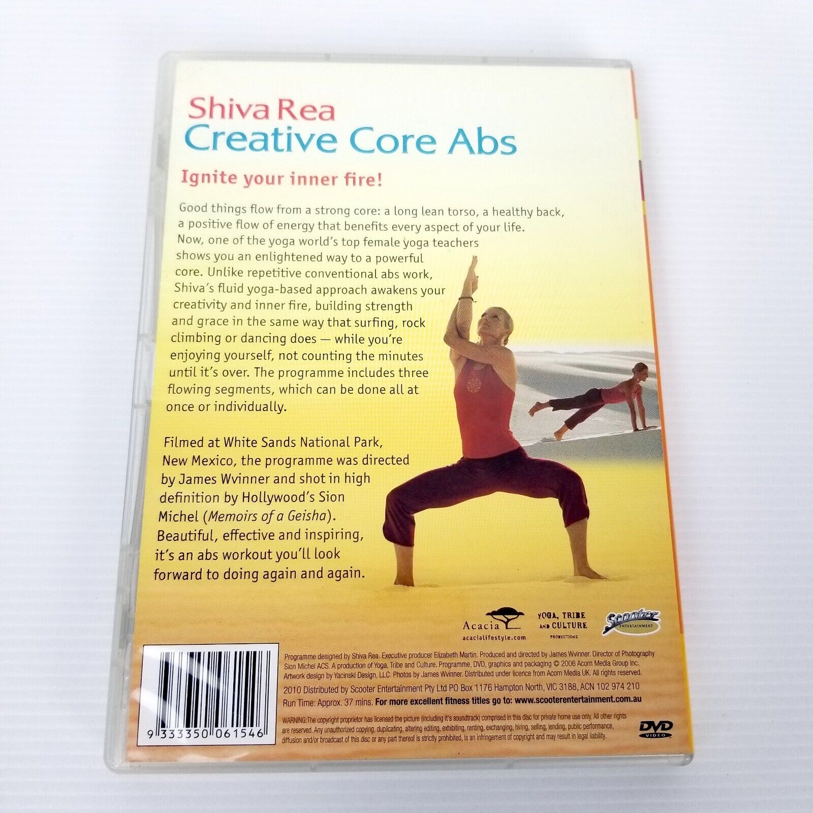 Shiva Rea Creative Core Abs DVD | Region 4 2010 Yoga Flow Workout Exercise