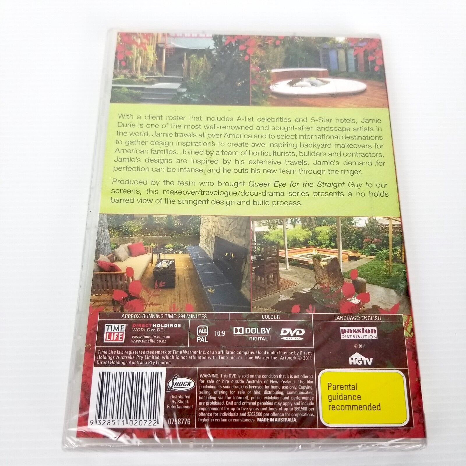 The Outdoor Room With Jamie Durie : Series 1-2 (DVD, 2008) Landscape Australian