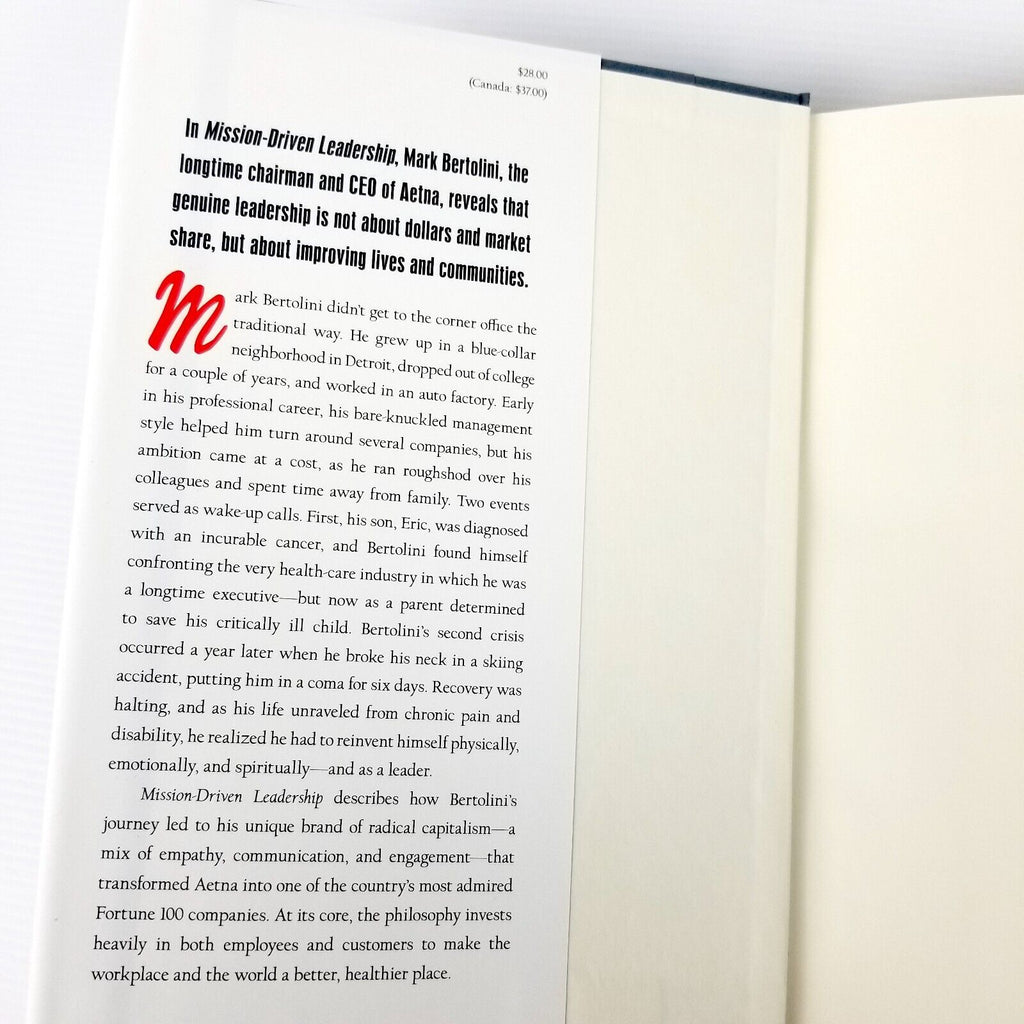 Mission-Driven Leadership: My Journey as a Radical Capitalist by Mark Bertolini