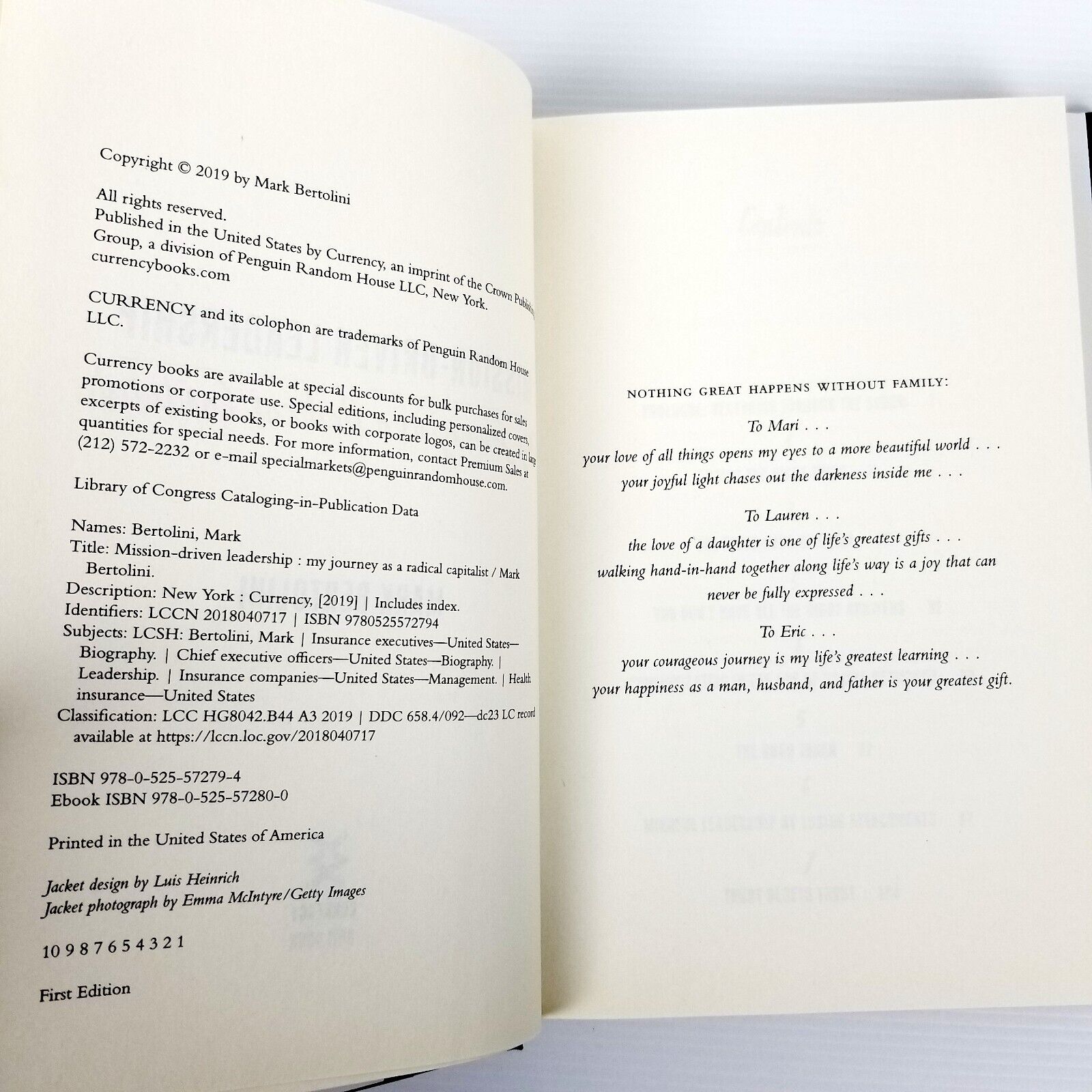 Mission-Driven Leadership: My Journey as a Radical Capitalist by Mark Bertolini