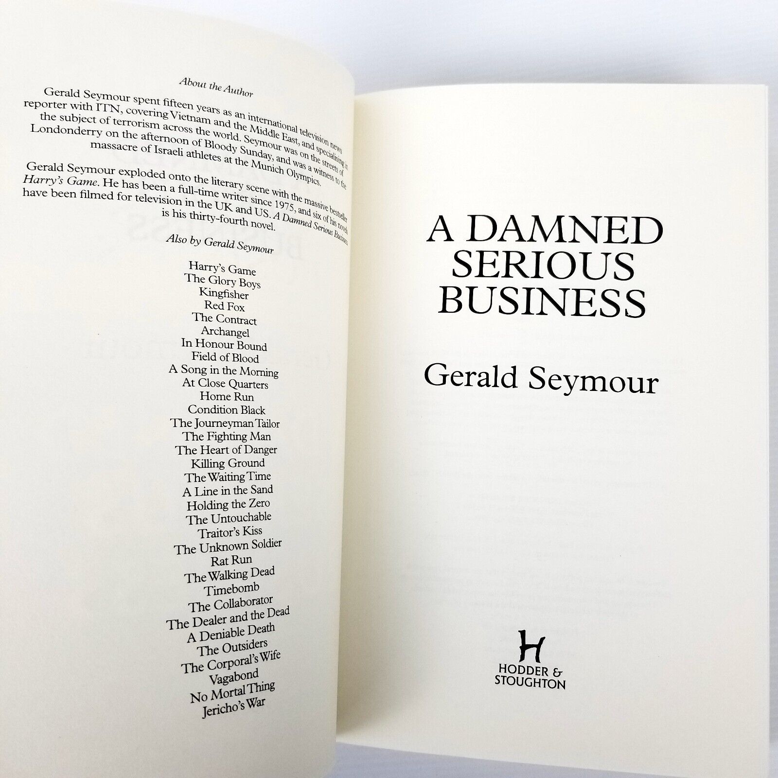 A Damned Serious Business by Gerald Seymour (Paperback, 2018) Fiction Novel Book