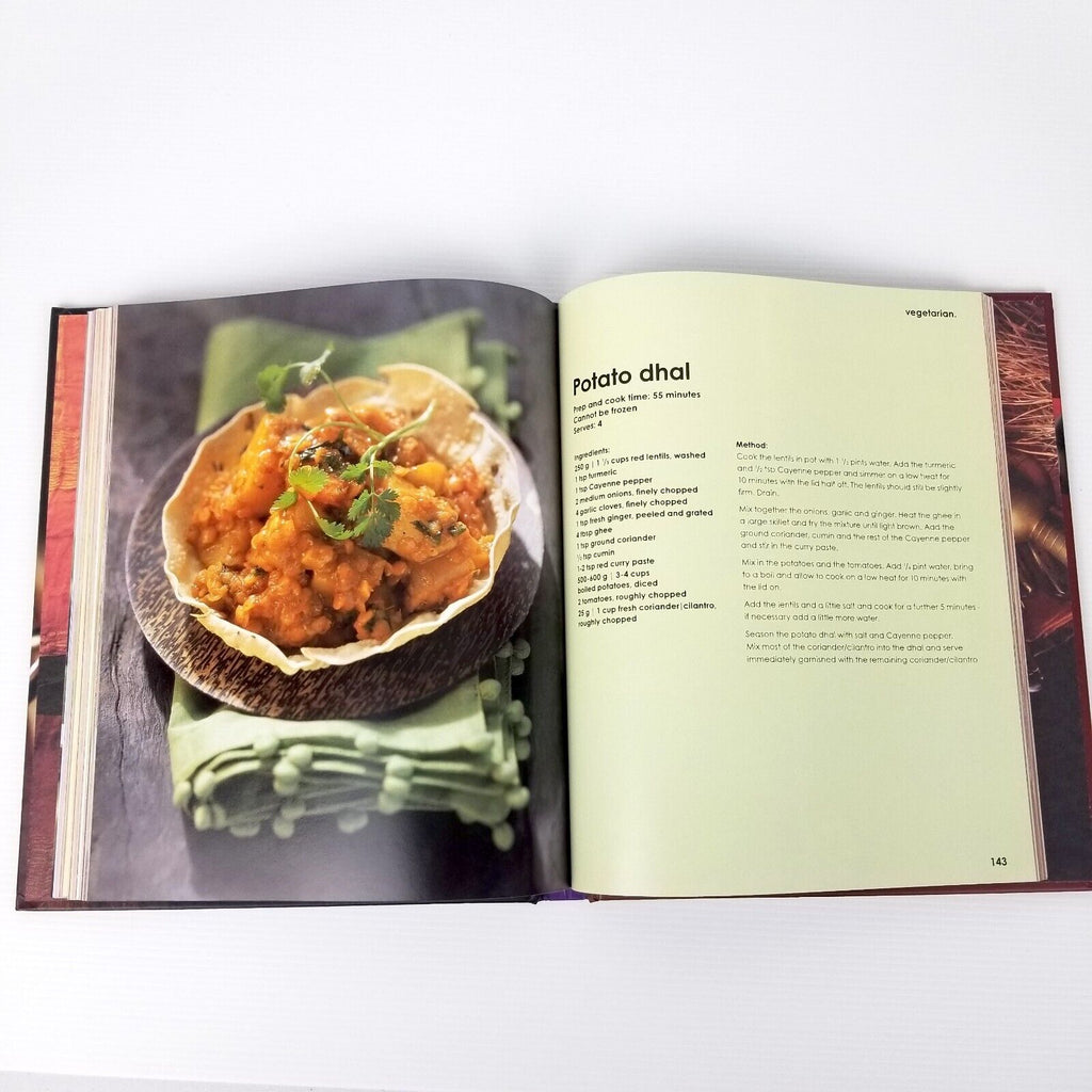 Indian by taste. (Hardcover, 2012) 100+ Recipes Cookbook Indian Cuisine Food