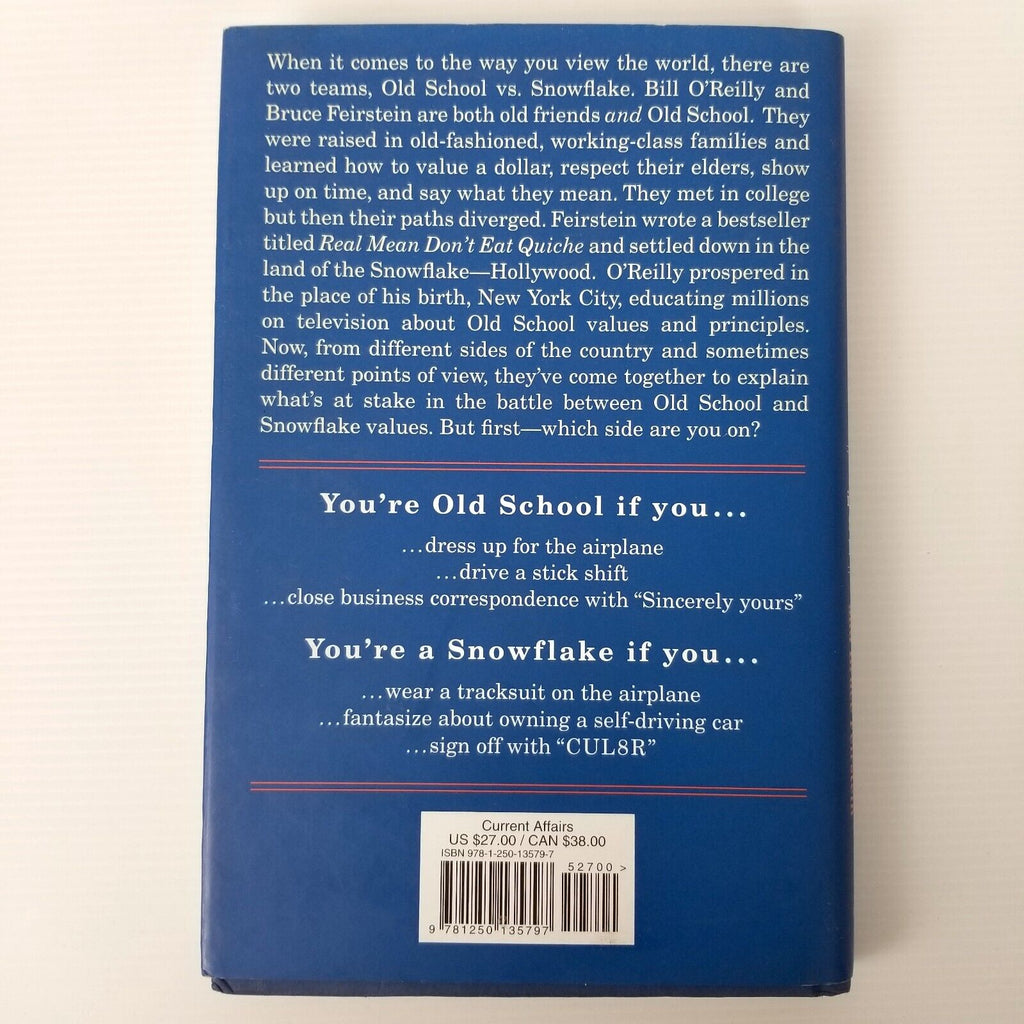 Old School: Life in the Sane Lane Bill O'Reilly Bruce Feirstein Hardcover 2017