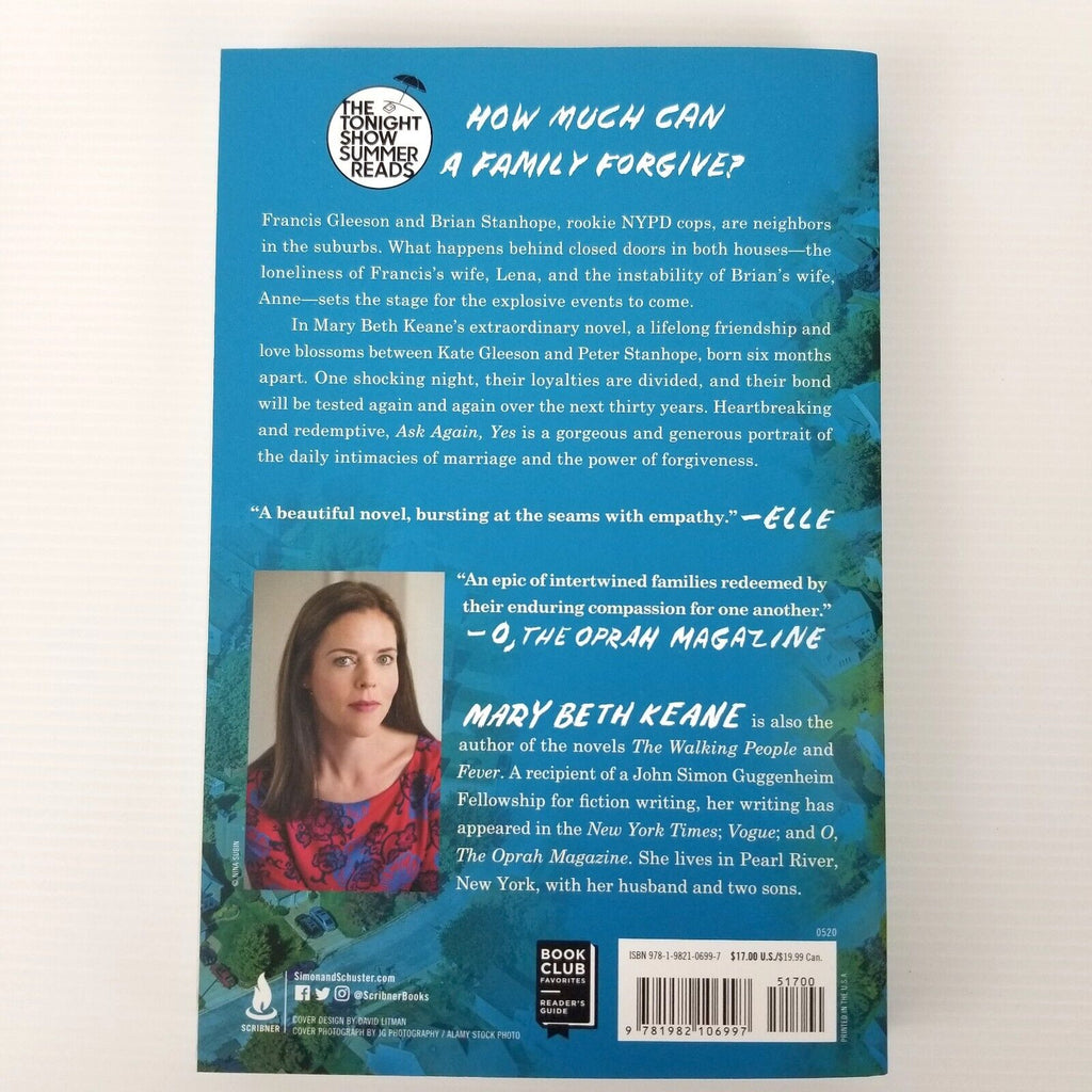 Ask Again, Yes by Mary Beth Keane Paperback (The Tonight Show Summer Reads) Book