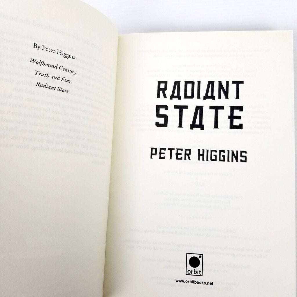 Radiant State by Peter Higgins (Paperback, 2016) The Wolfhound Century Trilogy