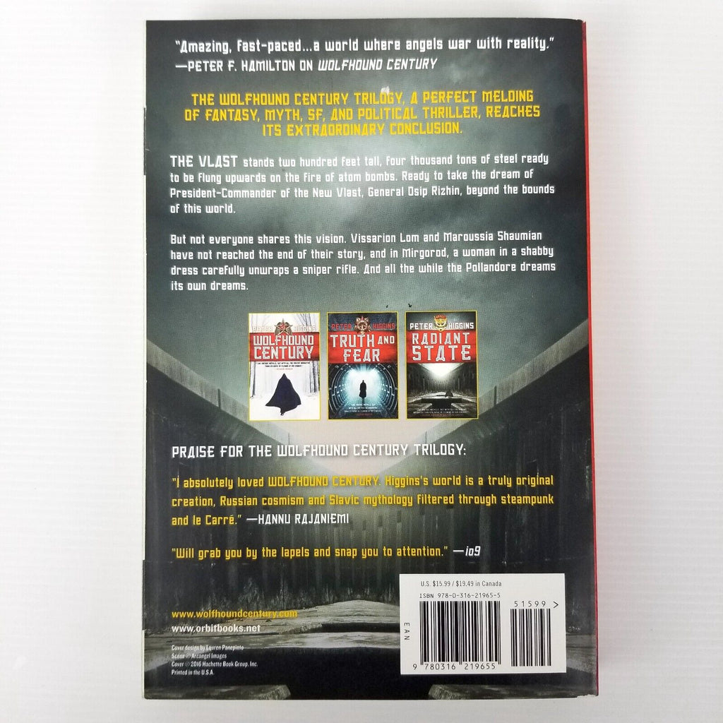 Radiant State by Peter Higgins (Paperback, 2016) The Wolfhound Century Trilogy