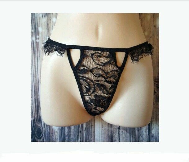 2pc Black Lace Sexy See-Through Bra Panties Lingerie Women Intimate Underwear