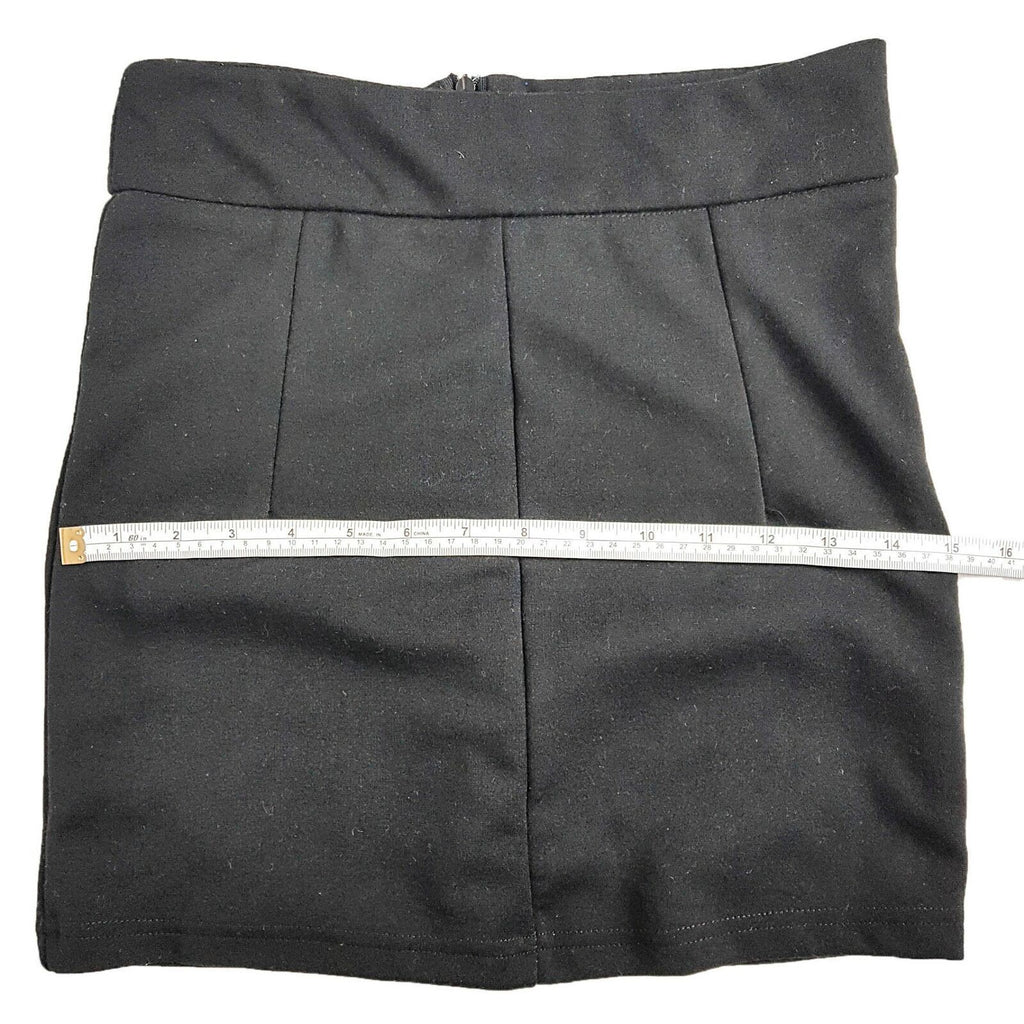 PURE HYPE Black Women's Classic Corporate Short Thick Skirt Ladies' Office Wear