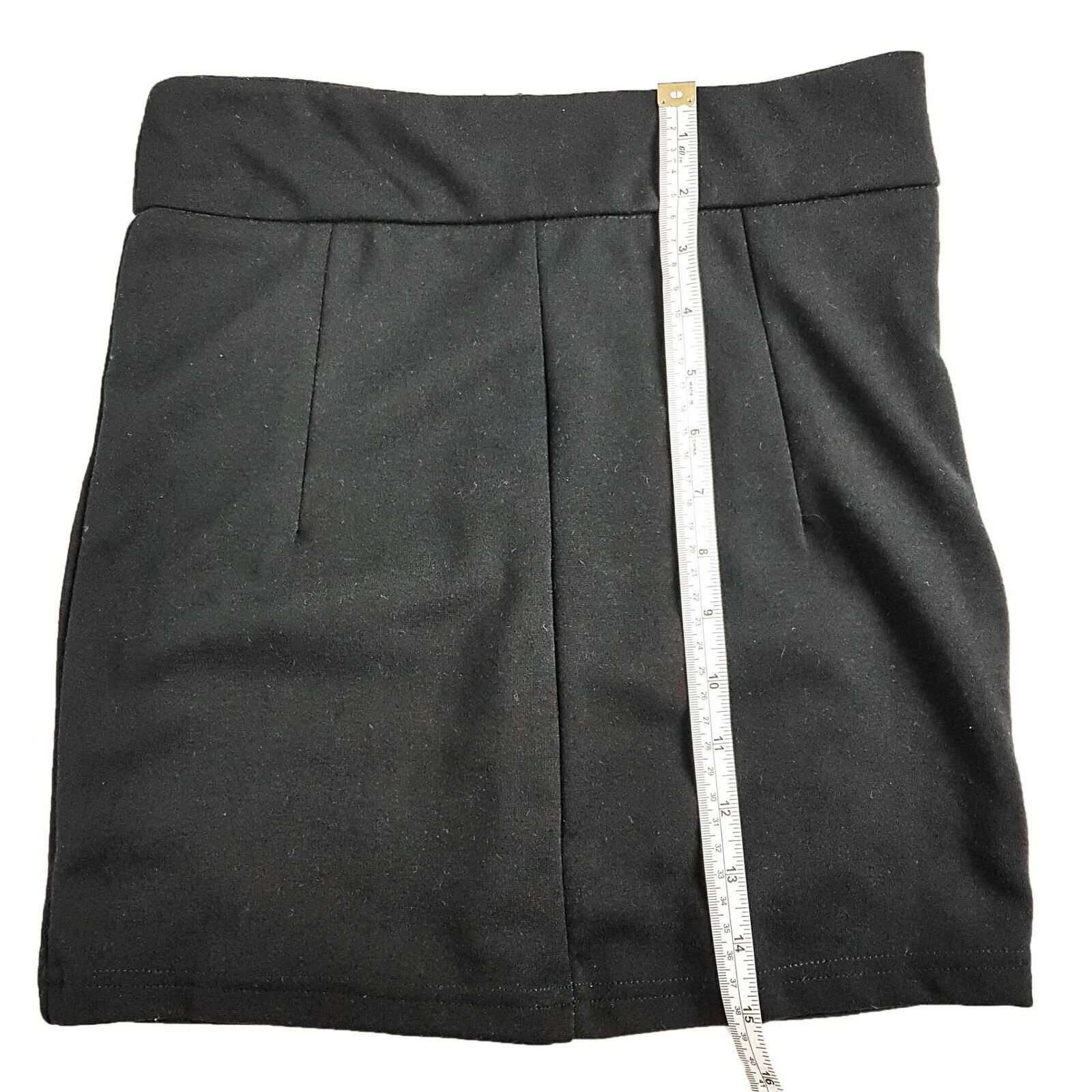 PURE HYPE Black Women's Classic Corporate Short Thick Skirt Ladies' Office Wear