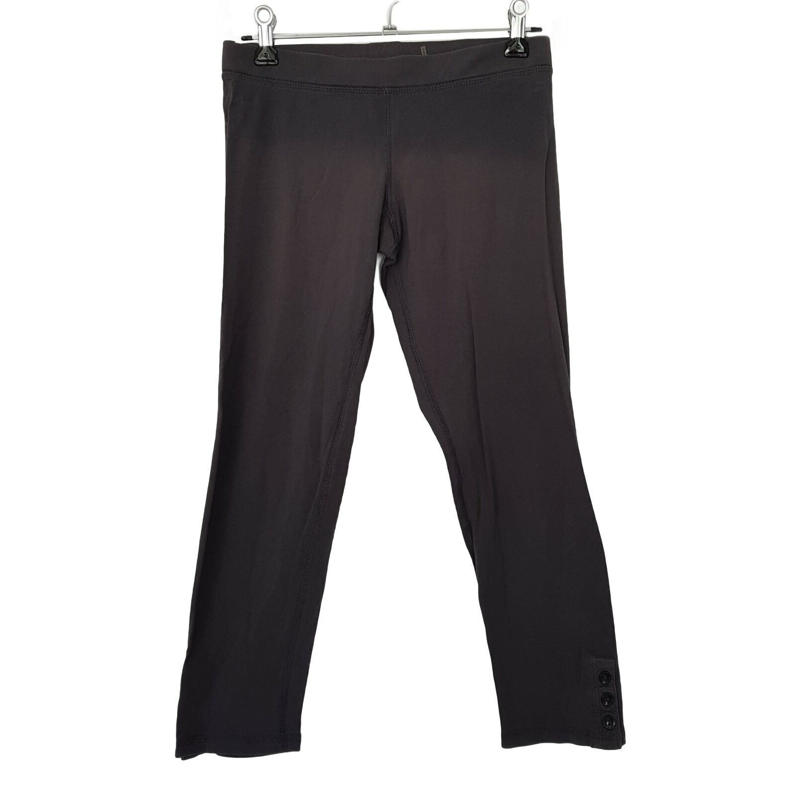 MARC NEW YORK Women's Grey Leggings Yoga Running Gym Sports Wear Cropped 7/8 3/4