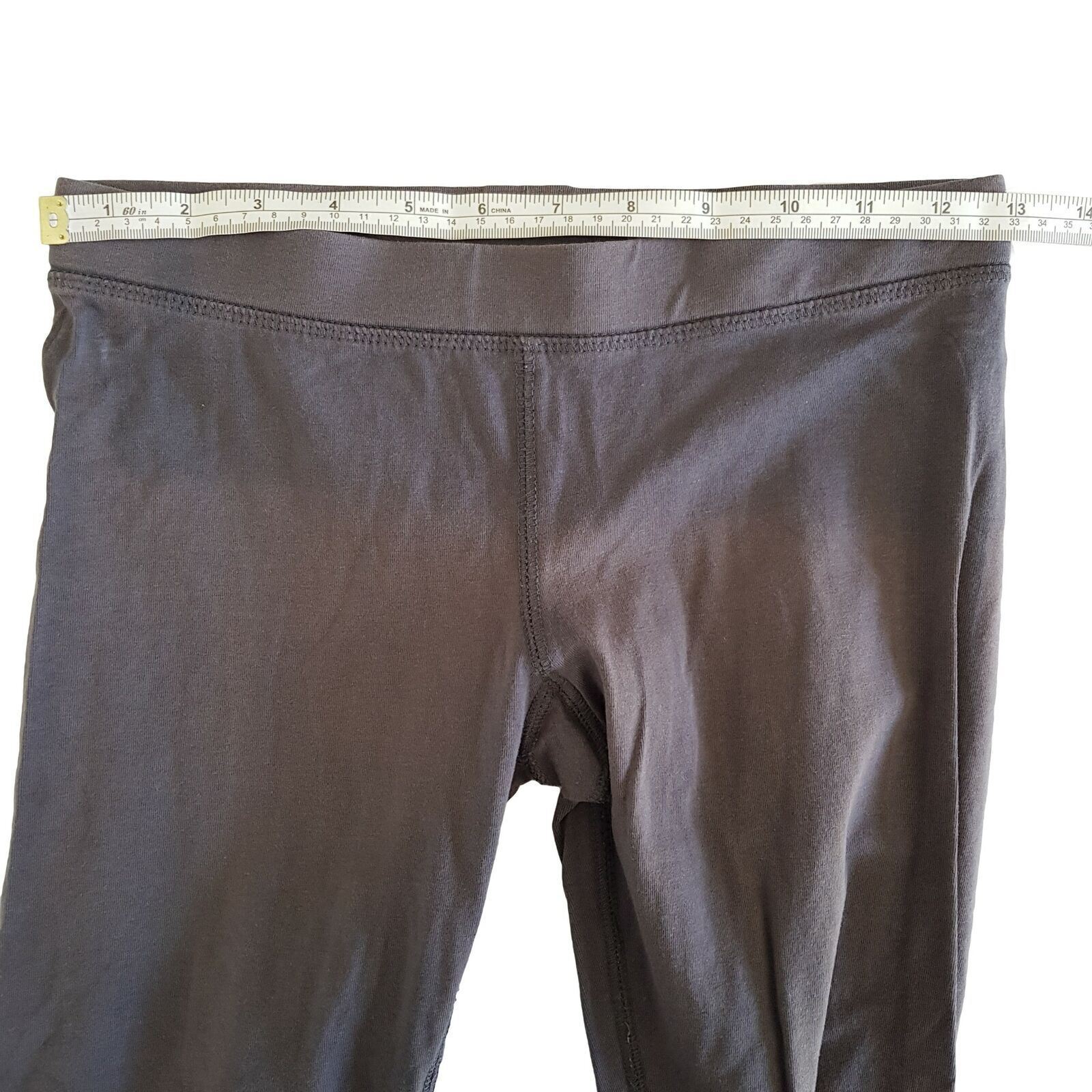 MARC NEW YORK Women's Grey Leggings Yoga Running Gym Sports Wear Cropped 7/8 3/4