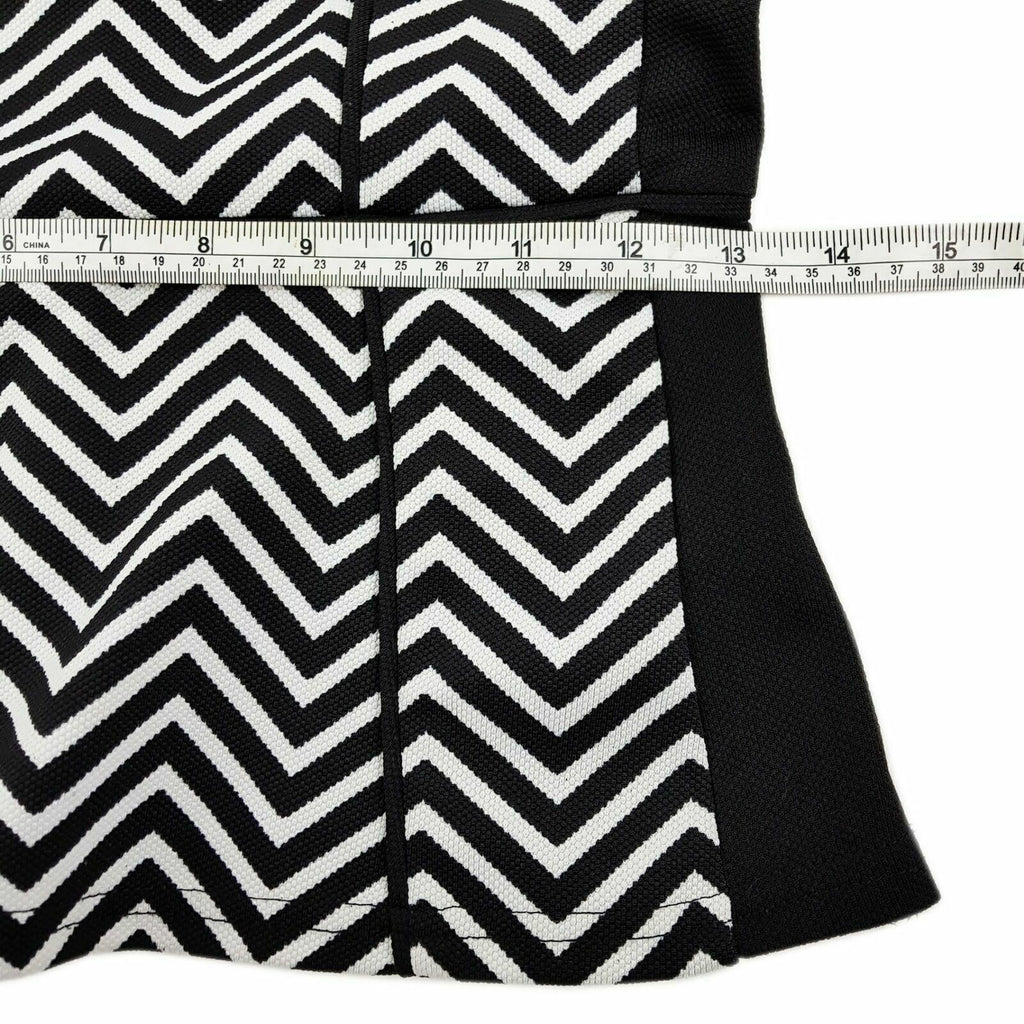 TEMT Black White Zigzag Print Women Business Office Work Wear Ladies Top Blouse