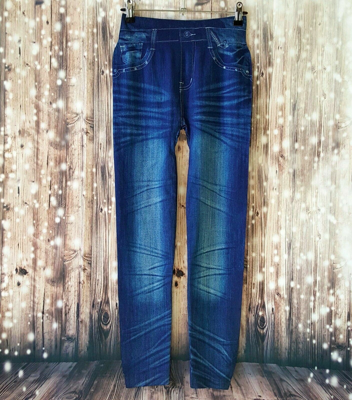 Women's Blue Casual Seamless Leggings Fashionable Sexy Skinny Pants Jeggings New