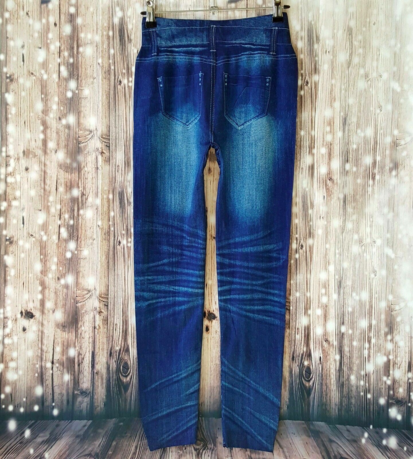 Women's Blue Casual Seamless Leggings Fashionable Sexy Skinny Pants Jeggings New