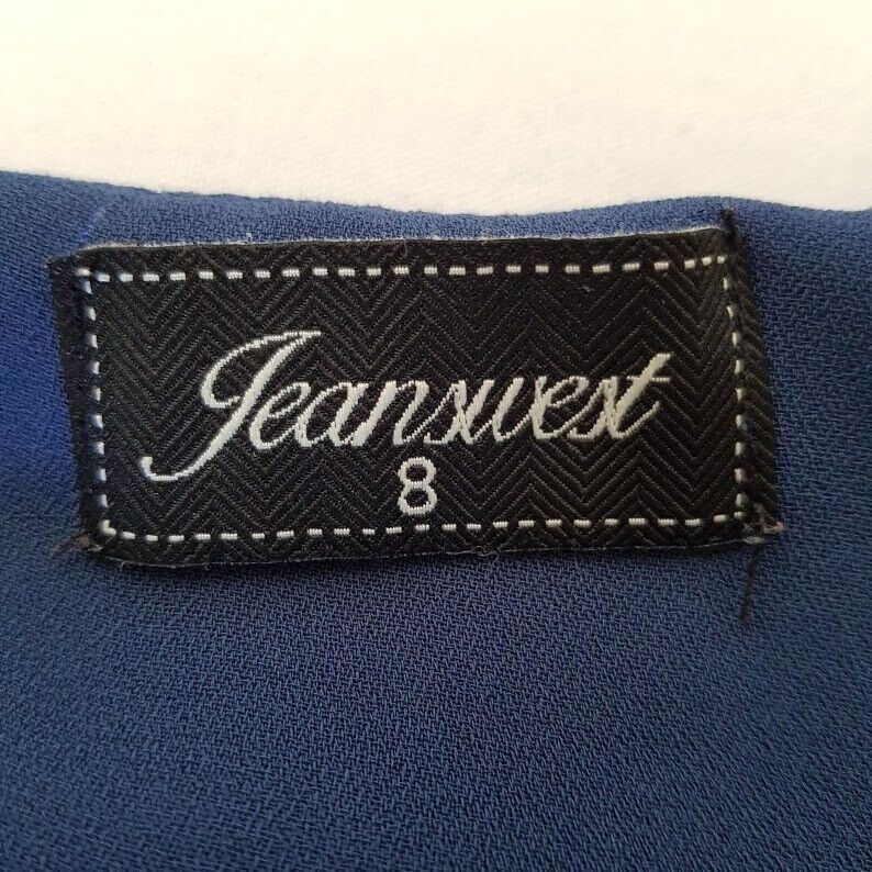 JEANSWEST Blue Sleeveless Formal Casual Top Summer Travel Ladies Wear Blouse