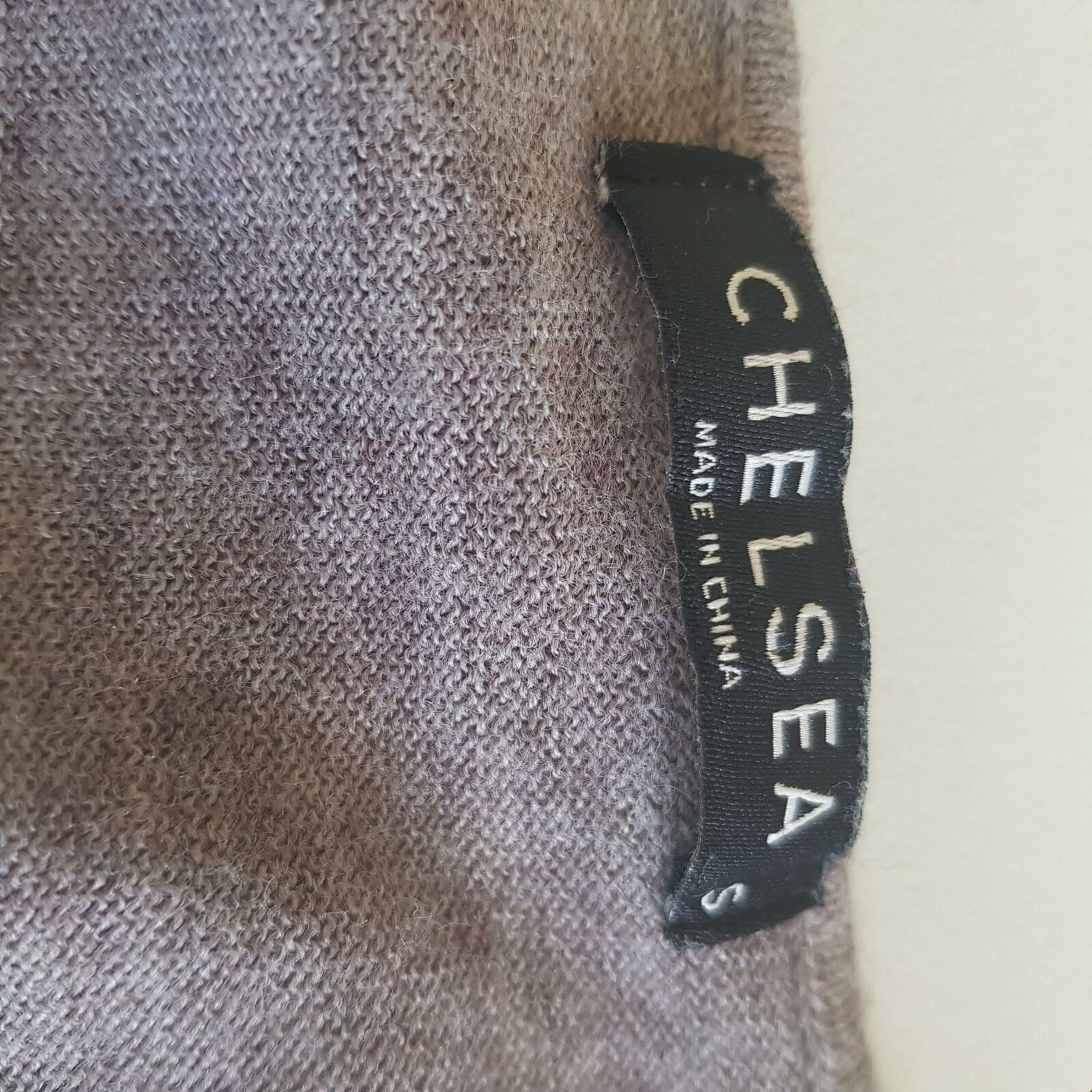 Chelsea Knit Top Embellished Long Sleeve Grey Round Neck Pullover Blouse Wool