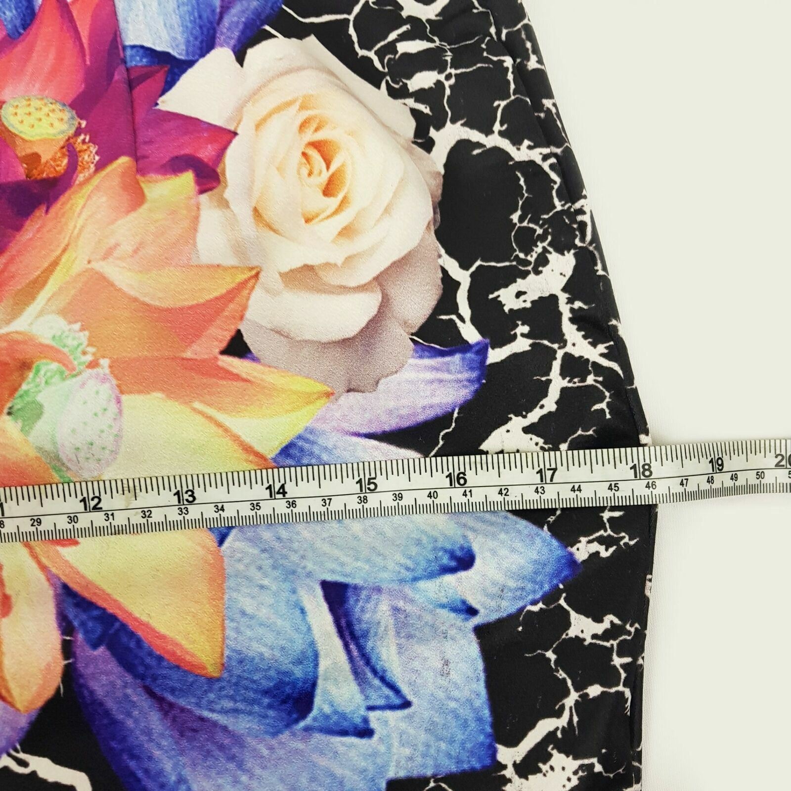 Women's Black Blue Pink Beige Floral Casual Work Party Cocktail Office Skirt