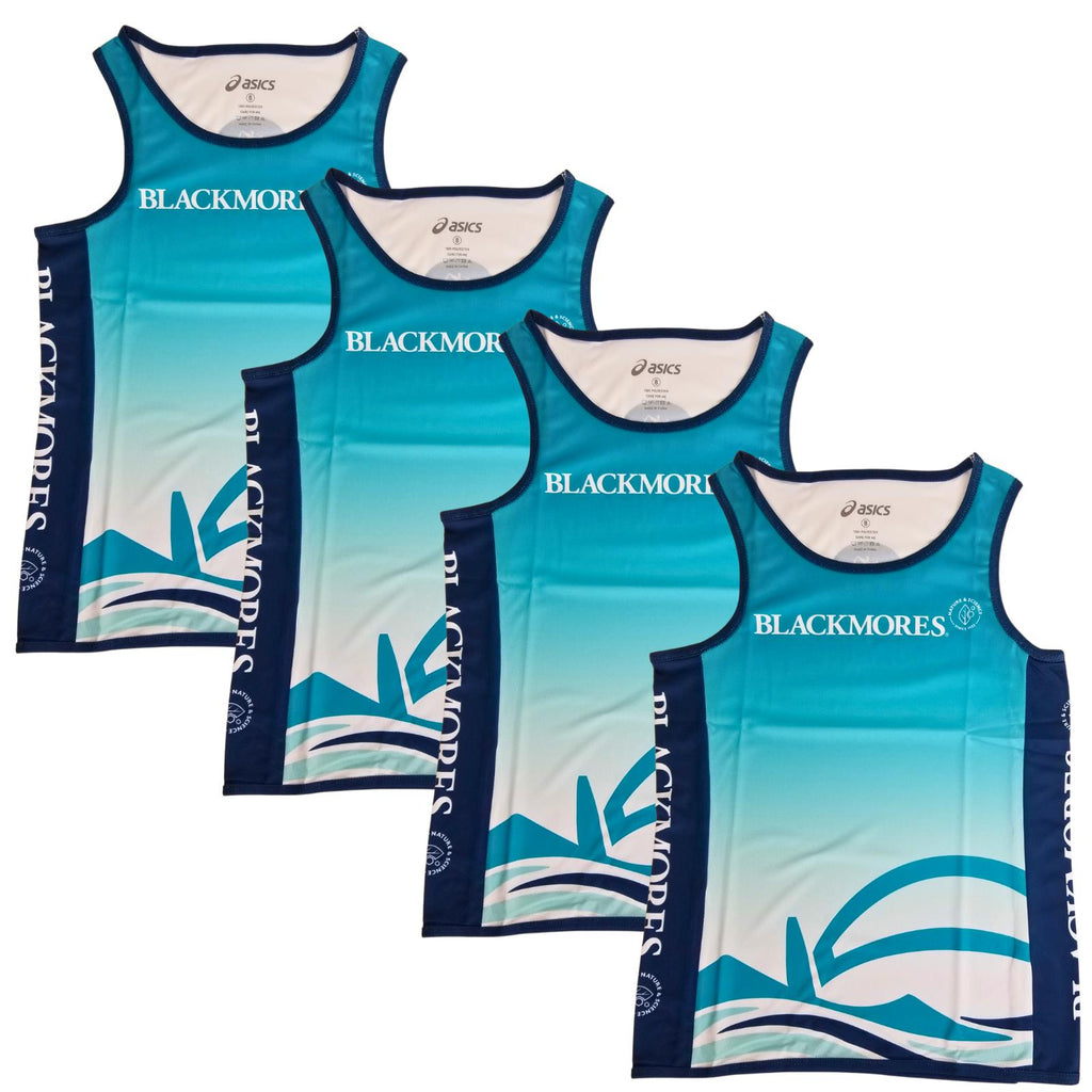 4x ASICS Women's 8 Training Singlet Tank Top Jersey Running Gym Footy Basketball