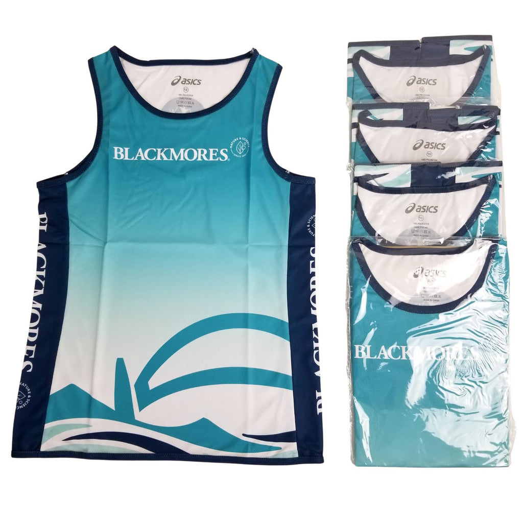 5 ASICS Women's 10 Training Singlet Tank Top Jersey Running Gym Footy Basketball
