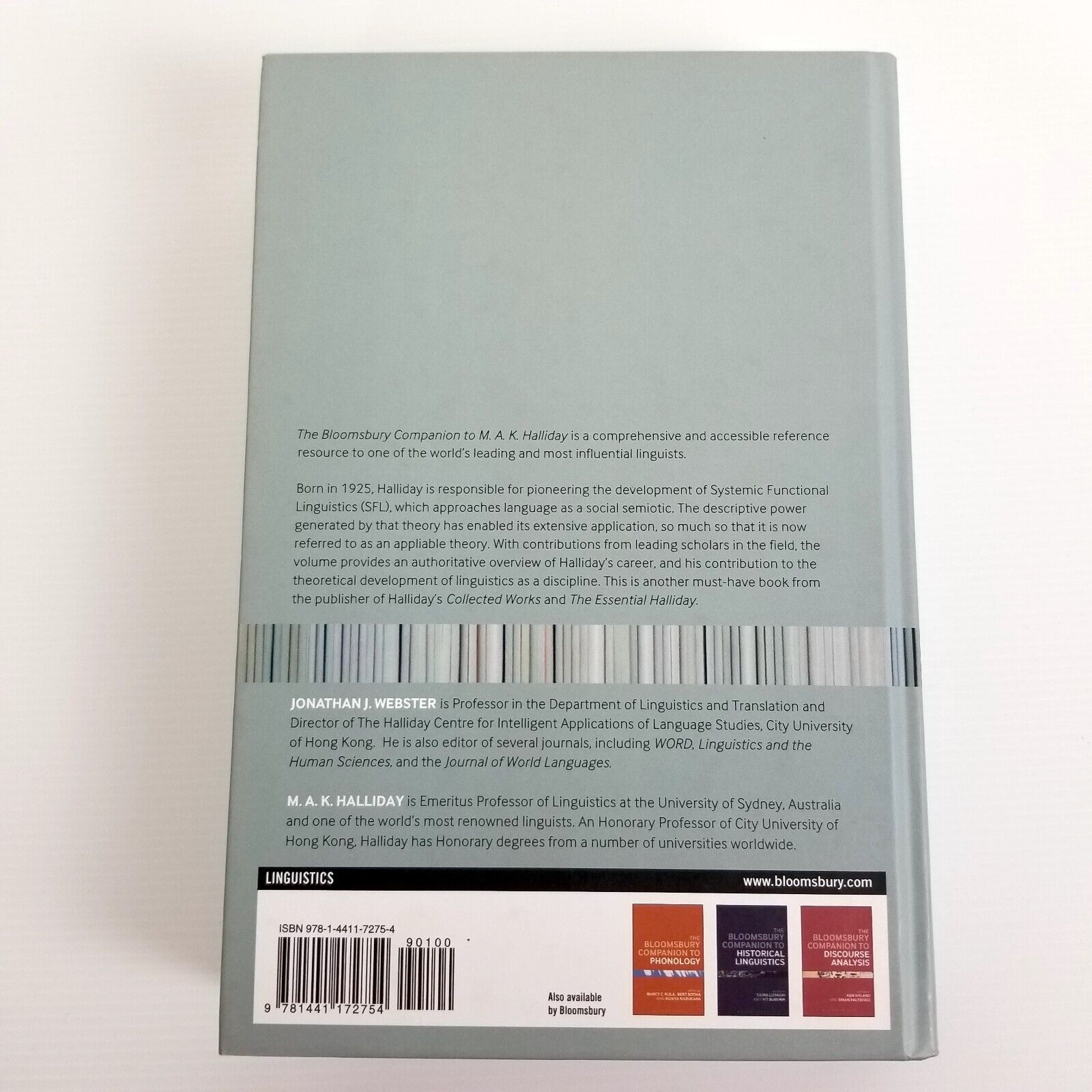 The Bloomsbury Companion to M. A. K. Halliday by Jonathan J. Webster (Hardcover)
