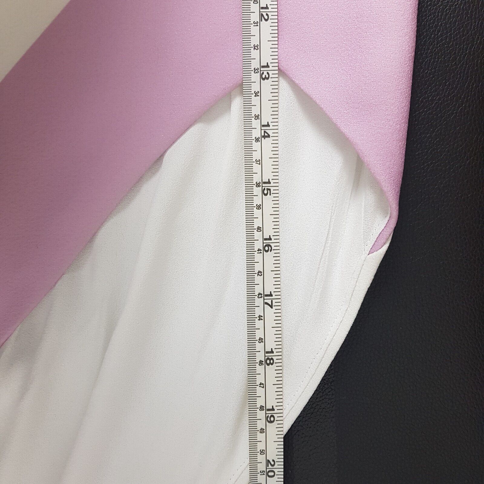 By Johnny Australian Designer Purple White Asymmetrical Midi Pencil Skirt NWOT